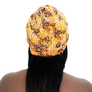 EWURABENA pre-tied headwrap with top knot